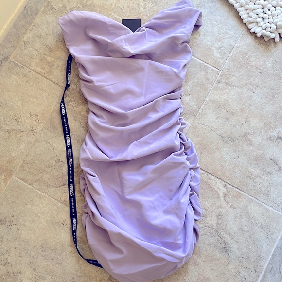 Heiress Beverly Hills woman’s lilac corset dress bodycon tight fit size xs -xxs - Picture 2 of 11